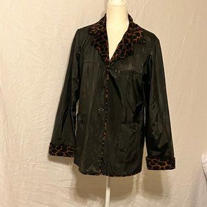 Selene Sport Faux Leather Peacoat